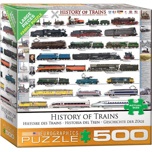 History of Trains 500 Piece Jigsaw Puzzle Eurographics - for just $17.99! 