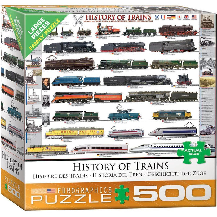History of Trains 500 Piece Jigsaw Puzzle Eurographics - for just $17.99! 