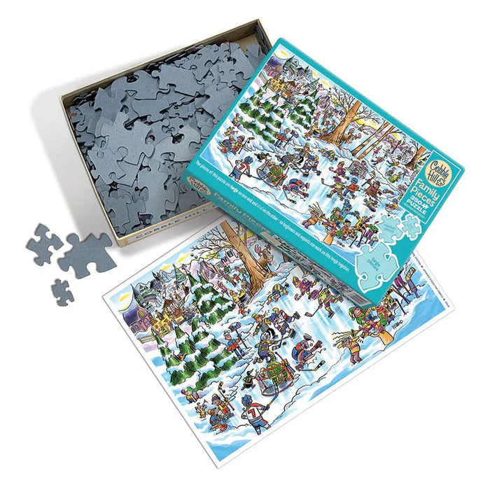 Hockey Town 350 Piece Family Jigsaw Puzzle Cobble Hill - for just $17.99! 