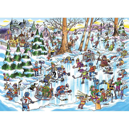 Hockey Town Doodle 1000 Piece Jigsaw Puzzle Cobble Hill - for just $19.99! 