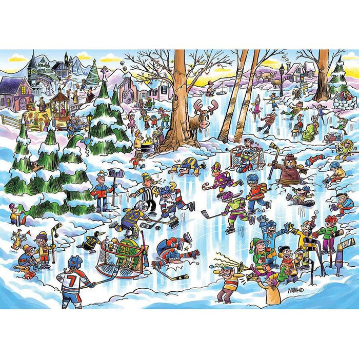 Hockey Town Doodle 1000 Piece Jigsaw Puzzle Cobble Hill - for just $19.99! 