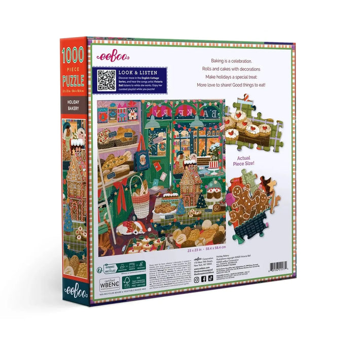 Holiday Bakery 1000 Piece Jigsaw Puzzle eeBoo - for just $26.99! 