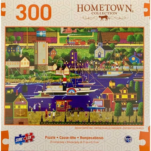 Holiday Boat Parade Hometown Collection 300 Piece Jigsaw Puzzle Sure Lox - for just $14.99! 