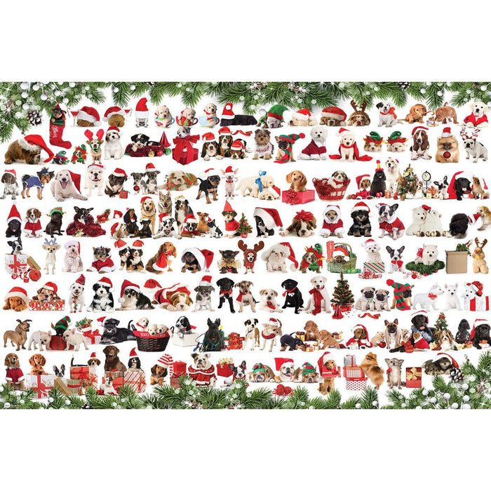 Holiday Dogs 1000 Piece Jigsaw Puzzle in Tin Eurographics - for just $24.99! 