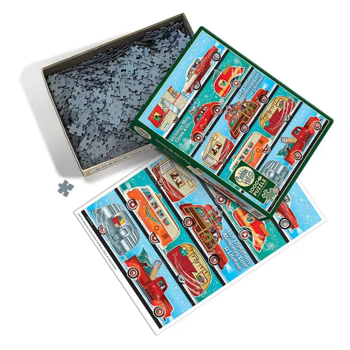 Holiday Hustle 1000 Piece Jigsaw Puzzle Cobble Hill - for just $19.99! 