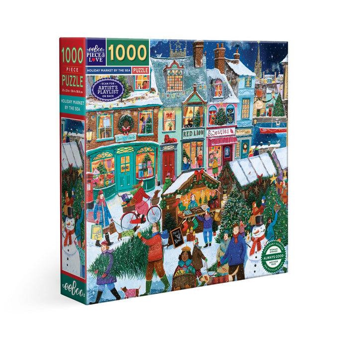 Holiday Market by the Sea 1000 Piece Jigsaw Puzzle eeBoo - for just $26.99! 