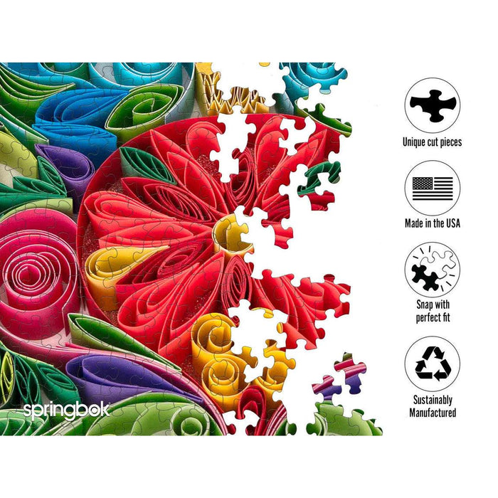Holiday Quilling Art 1000 Piece Jigsaw Puzzle Springbok - for just $19.99! 