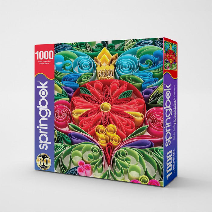 Holiday Quilling Art 1000 Piece Jigsaw Puzzle Springbok - for just $19.99! 