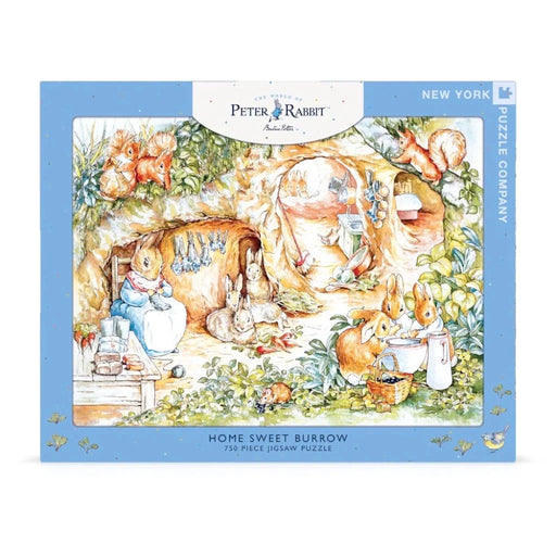 Home Sweet Burrow Peter Rabbit 750 Piece Jigsaw Puzzle NYPC - for just $23.99! 