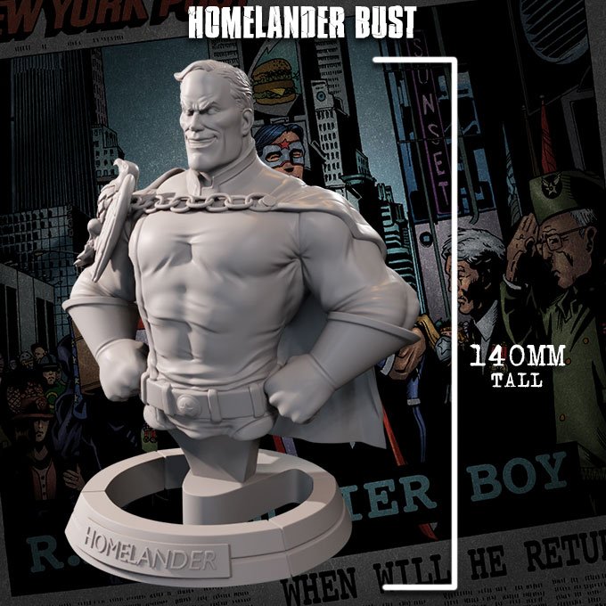 The Boys: This is Going to Hurt - Homelander Bust - for just $24.99! 