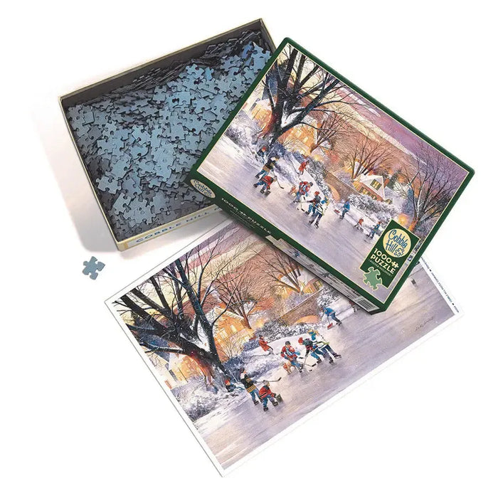 Hometown Hockey 1000 Piece Jigsaw Puzzle Cobble Hill - for just $19.99! 