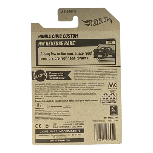 Hot Wheels Honda Civic Custom - HW Reverse Rake Series 5/5 - for just $1.79! 