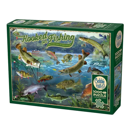 Hooked on Fishing 1000 Piece Jigsaw Puzzle Cobble Hill - for just $19.99! 