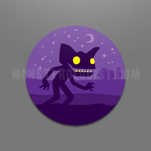 Hopkinsville Goblin Circle Sticker - for just $3! 