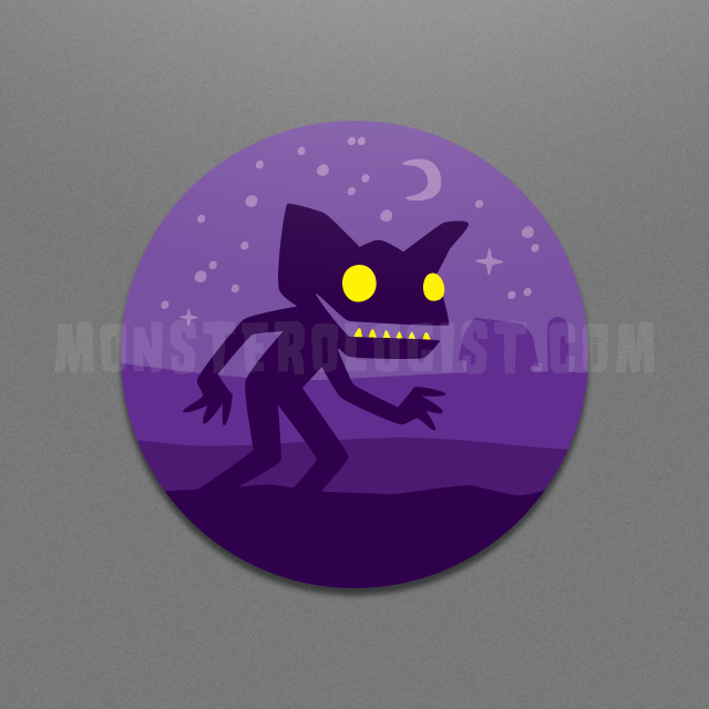 Hopkinsville Goblin Circle Sticker - for just $3! 