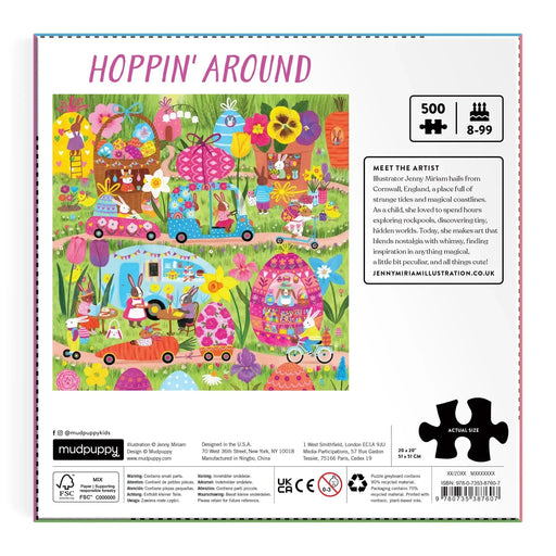 Hoppin' Around 500 Piece Jigsaw Puzzle Mudpuppy - for just $17.99! 