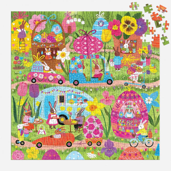 Hoppin' Around 500 Piece Jigsaw Puzzle Mudpuppy - for just $17.99! 