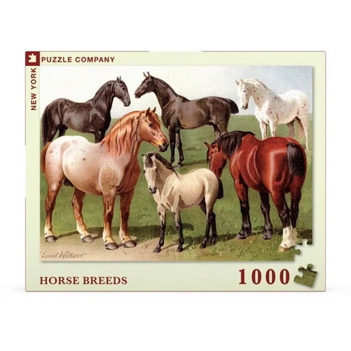 Horse Breeds 1000 Piece Jigsaw Puzzle NYPC - for just $24.99! 