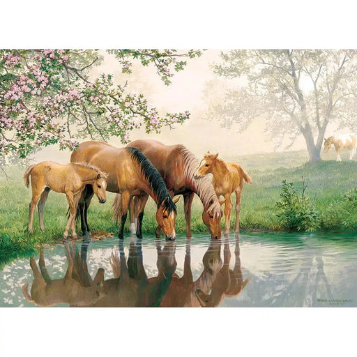 Horse Family 350 Piece Family Jigsaw Puzzle Cobble Hill - for just $17.99! 