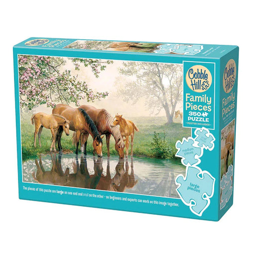 Horse Family 350 Piece Family Jigsaw Puzzle Cobble Hill - for just $17.99! 
