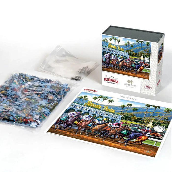 Horse Race 500 Piece Jigsaw Puzzle Boardwalk - for just $21.99! 