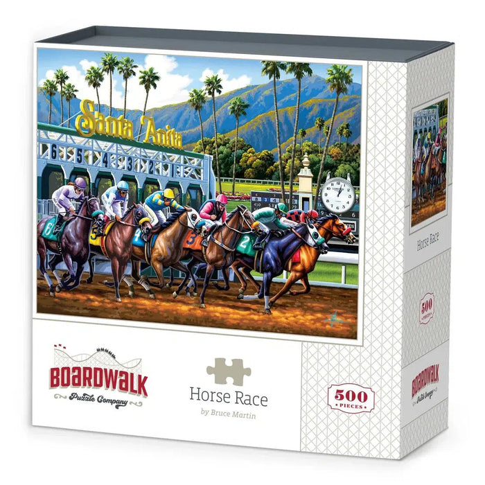 Horse Race 500 Piece Jigsaw Puzzle Boardwalk - for just $21.99! 