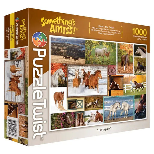Horseplay "Something's Amiss!" 1000 Piece Jigsaw Puzzle PuzzleTwist - for just $25.99! 