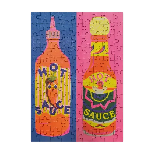 Hot Sauce 99 Piece Mini Jigsaw Puzzle Happily - for just $11.99! 
