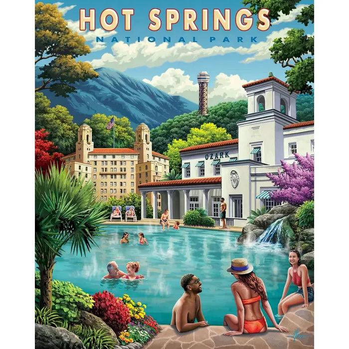 Hot Springs Arkansas 500 Piece Jigsaw Puzzle Boardwalk - for just $21.99! 