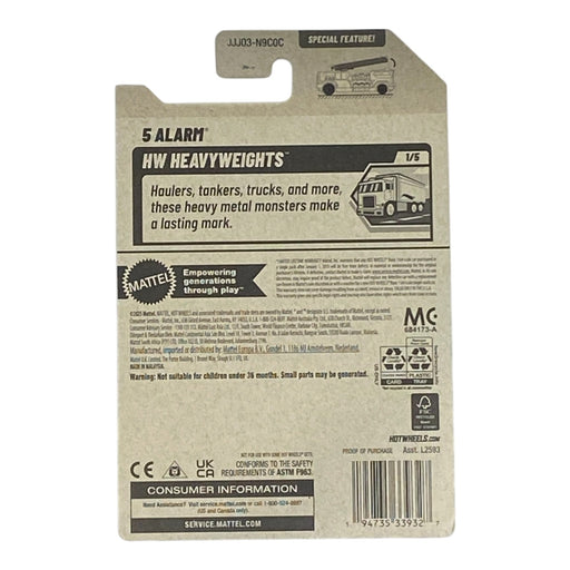 Hot Wheels5 Alarm - HW Heavy Weights Series 1/5 - for just $1.89! 