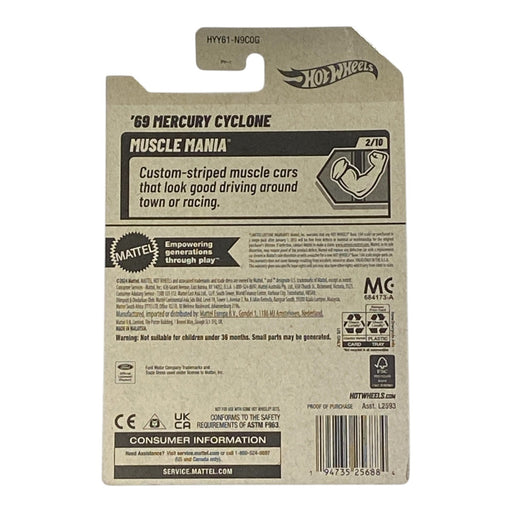 Hot Wheels '69 Mercury Cougar - Muscle Mania Series 2/10 - for just $1.79! 