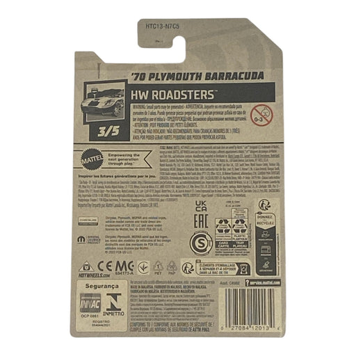 Hot Wheels '70 Plymouth Barracuda - Roadsters Series 3/5 - for just $1.79! 