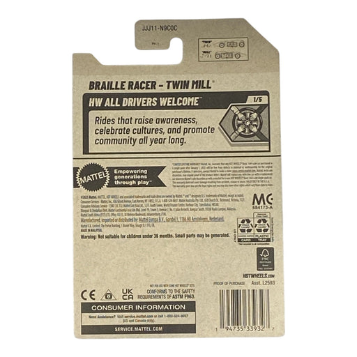 Hot Wheels Braille Racer - Twin Mill | All Drivers Welcome Series 1/5 - for just $1.99! 