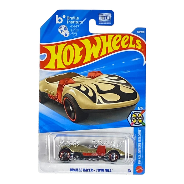 Hot Wheels Braille Racer - Twin Mill | All Drivers Welcome Series 1/5 - for just $1.99! 