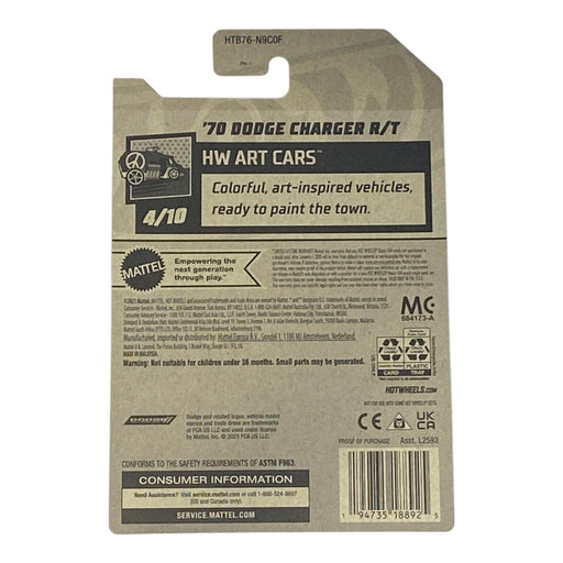 Hot Wheels '70 Dodge Charger R/T - Art Cars Series 4/10 - for just $1.79! 