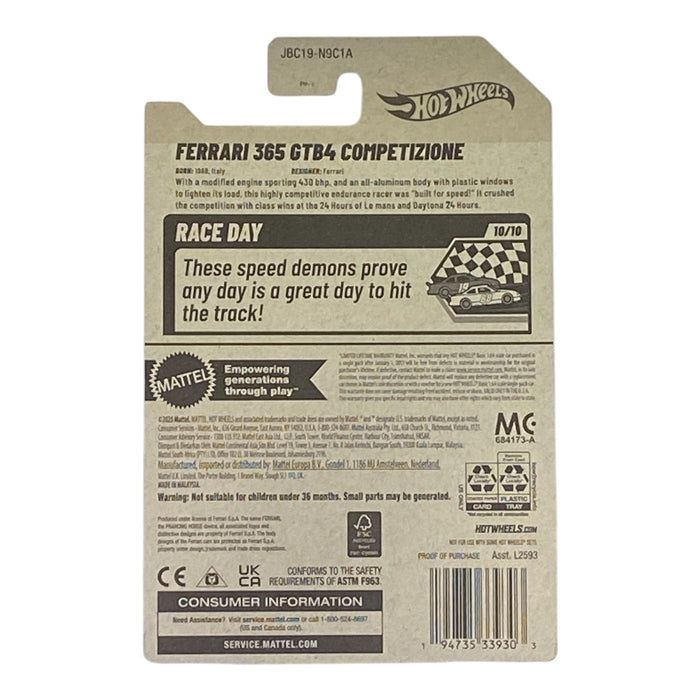 Hot Wheels Ferrari 365 GTB4 Competizione | Race Day Series 10/10 - for just $2.25! 