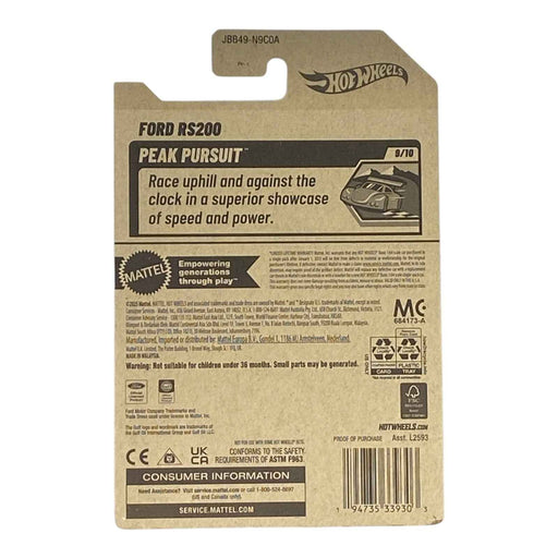 Hot Wheels Ford RS200 - Peak Pursuit Series 9/10 - for just $1.79! 