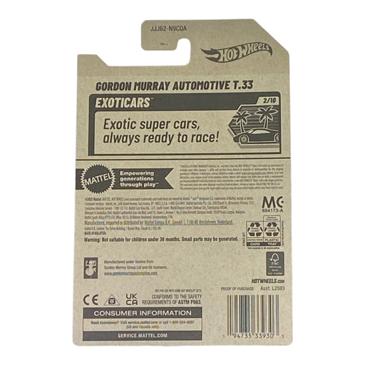 Hot Wheels Gordon Murry Automotive T.33 - Exoticars Series 2/10 - for just $1.79! 
