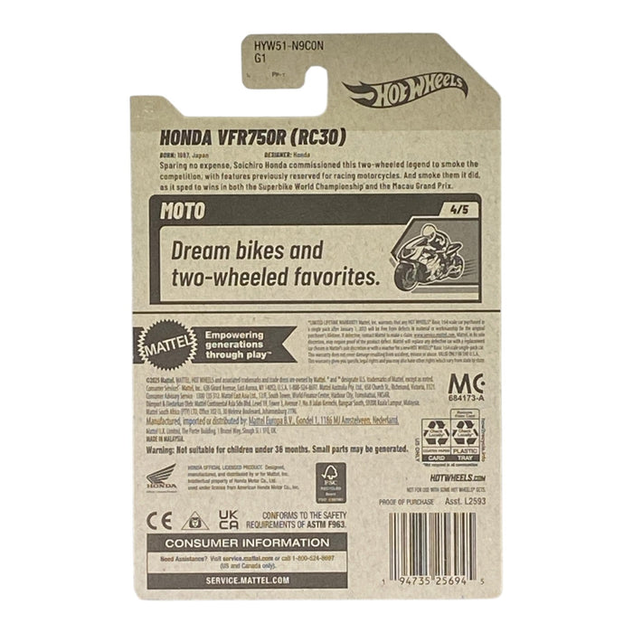 Hot Wheels Honda VFR750R (RC30) - Motto Series 4/5 - for just $1.79! 