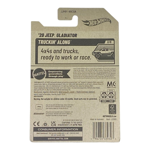 Hot Wheels '20 Jeep Gladiator - Truckin' Along Series 2/5 - for just $1.79! 