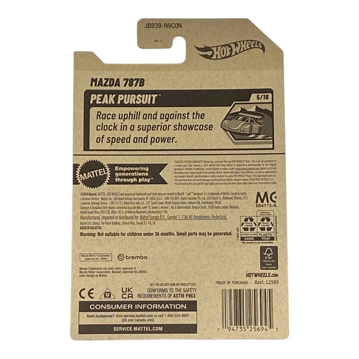 Hot Wheels Mazda 787B - Peak Pursuit Series 5/10 (Damaged Packaging) - for just $1.54! 