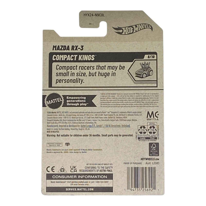 Hot Wheels Mazda RX-3 - Compact Kings Series 8/10 - for just $1.79! 