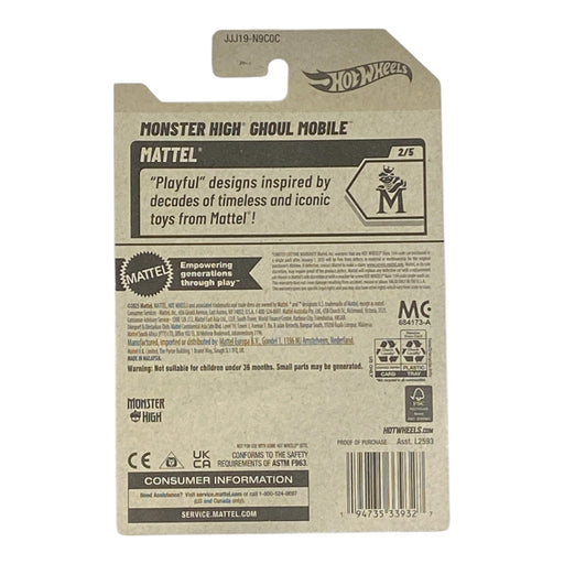 Hot Wheels Monster High Ghoul Mobile - Mattel Series 2/5 - for just $1.89! 