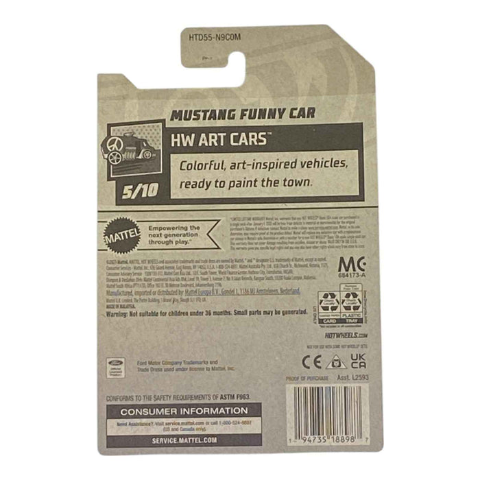 Hot Wheels Mustang Funny Car - HW Art Series 5/10 - for just $1.79! 