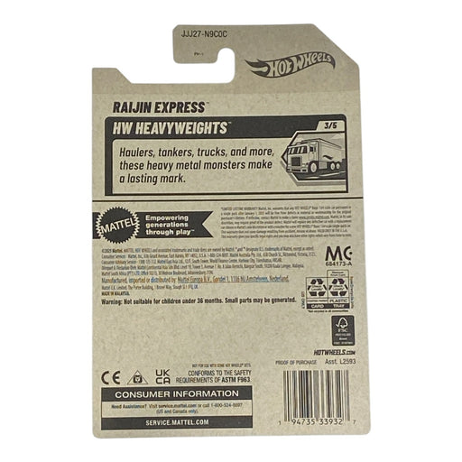 Hot Wheels Raijin Express - HW Heavy Weights Series 3/5 - for just $1.89! 