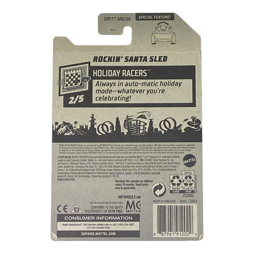 Hot Wheels Rockin' Santa Sled - Holiday Racers Series 2/5 (Damaged Packaging) - for just $1.79! 