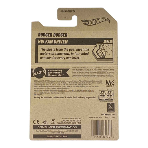 Hot Wheels Rodger Dodger - HW Fan Driver Series 2/5 - for just $1.79! 