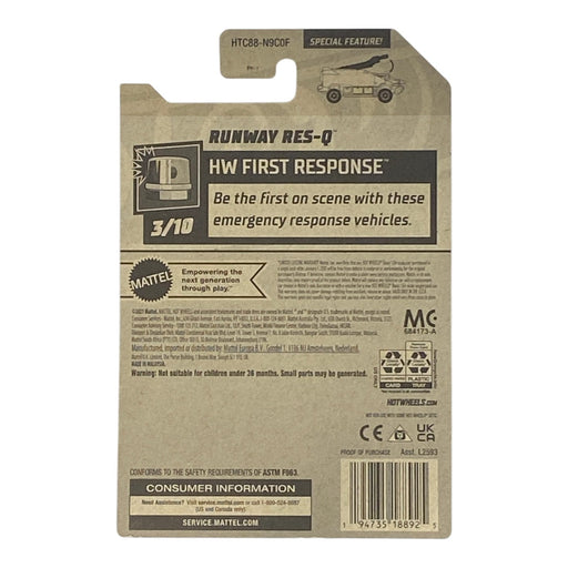 Hot Wheels Runway Res-Q - First Response Series 3/10 - for just $1.79! 