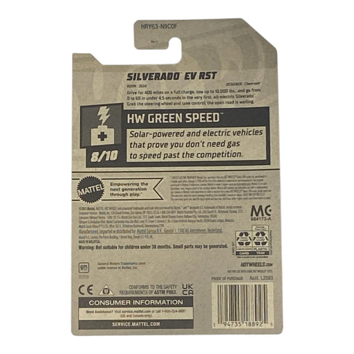 Hot Wheels Silverado EV RST - HW Green Speed Series 8/10 - for just $1.79! 
