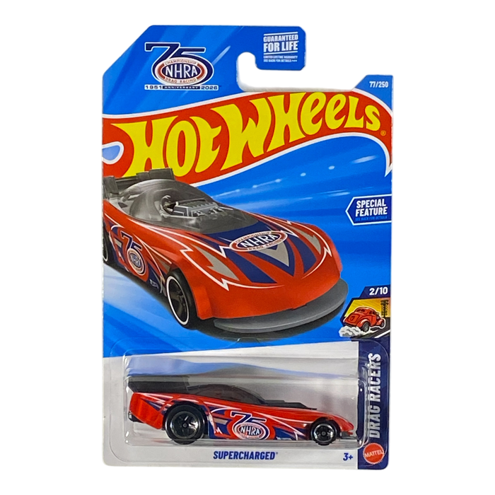 Hot Wheels Supercharged (NHRA 75'th Anniversary) - Drag Racers Series 2/10 - for just $1.99! 